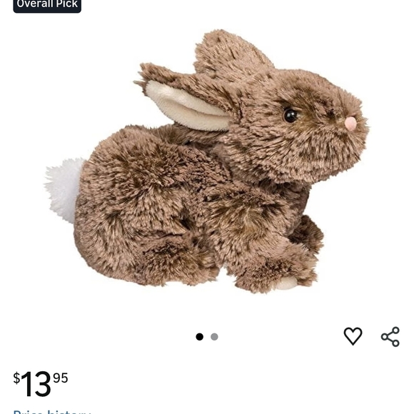 Douglas Other - Douglas Taylor Mocha Bunny Rabbit Plush Stuffed Animal
